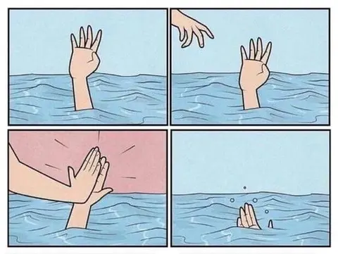 Drowning High Five