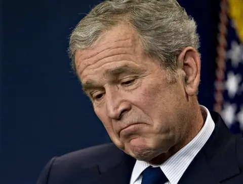 Sad George Bush